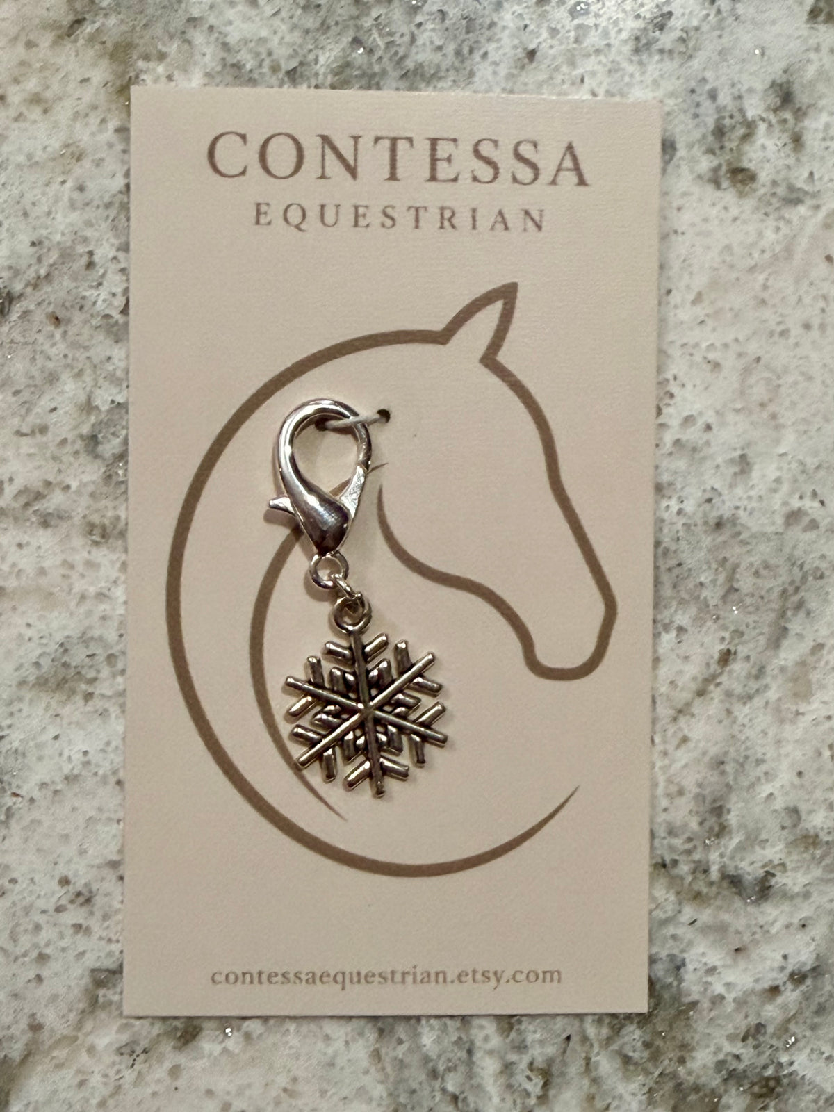 Silver Snowflake Charm