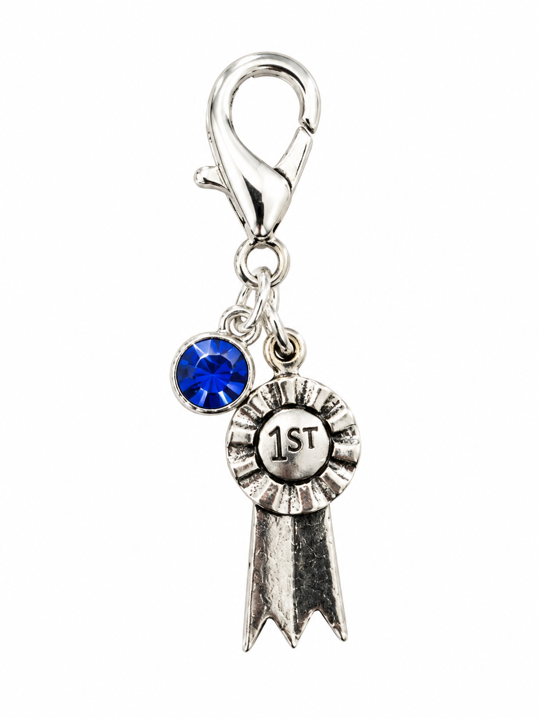 First place ribbon silver charm