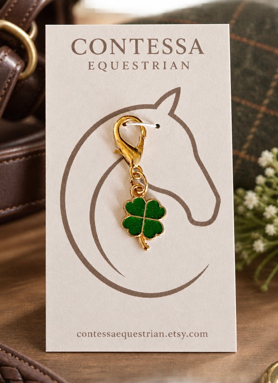 Four Leaf Clover Bridle Charm