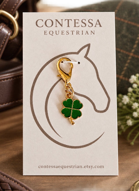 Four Leaf Clover Bridle Charm