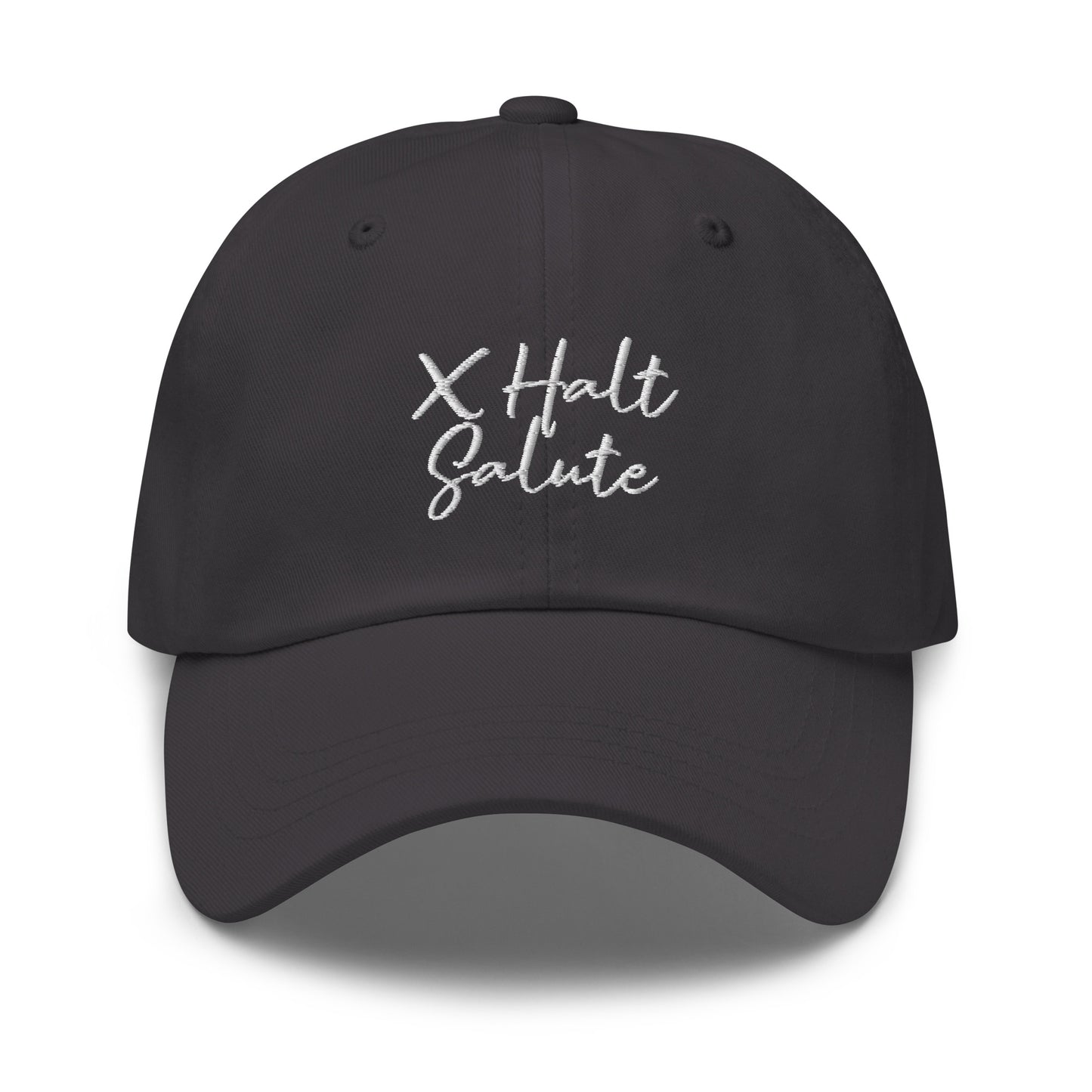 X Halt Salute Dad hat