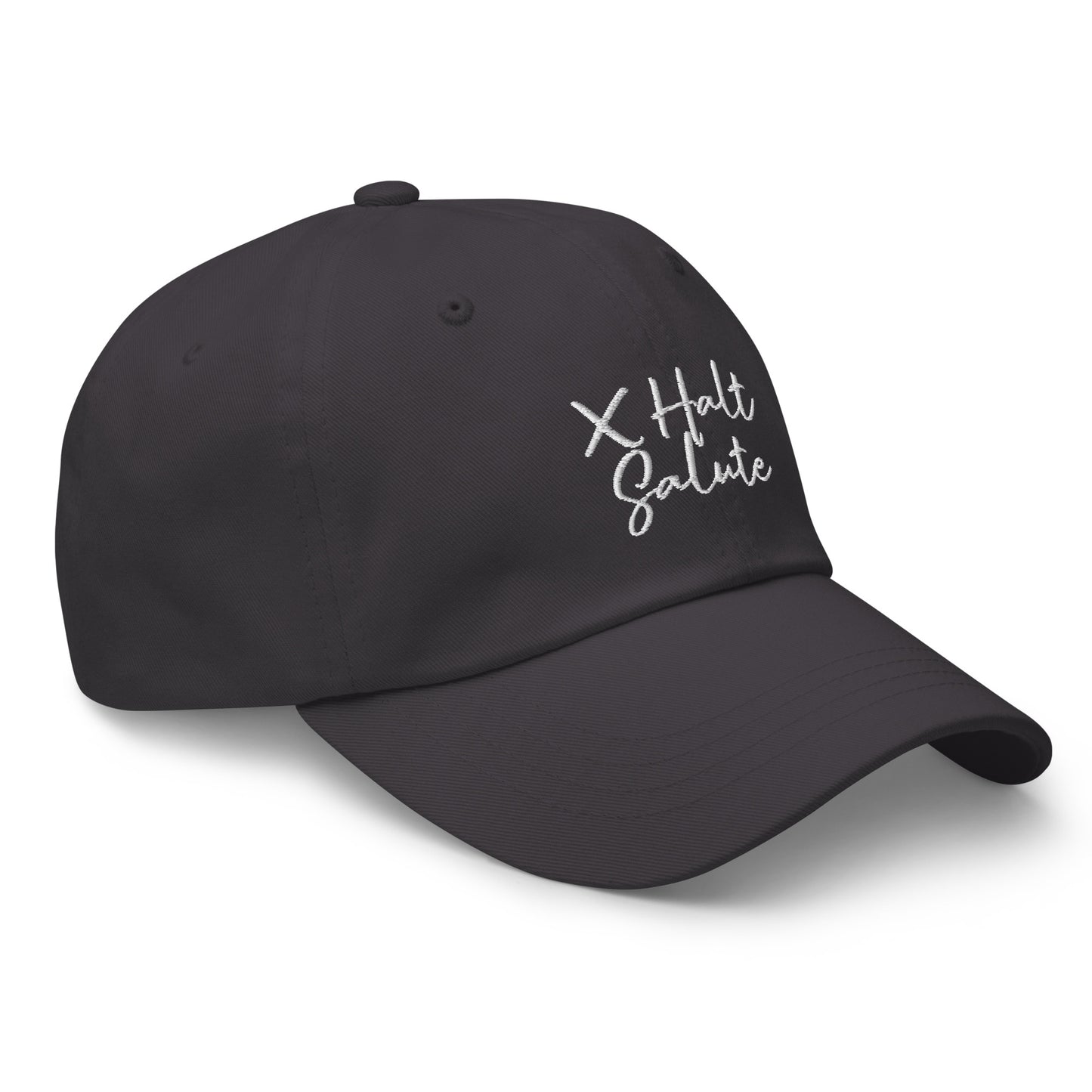 X Halt Salute Dad hat