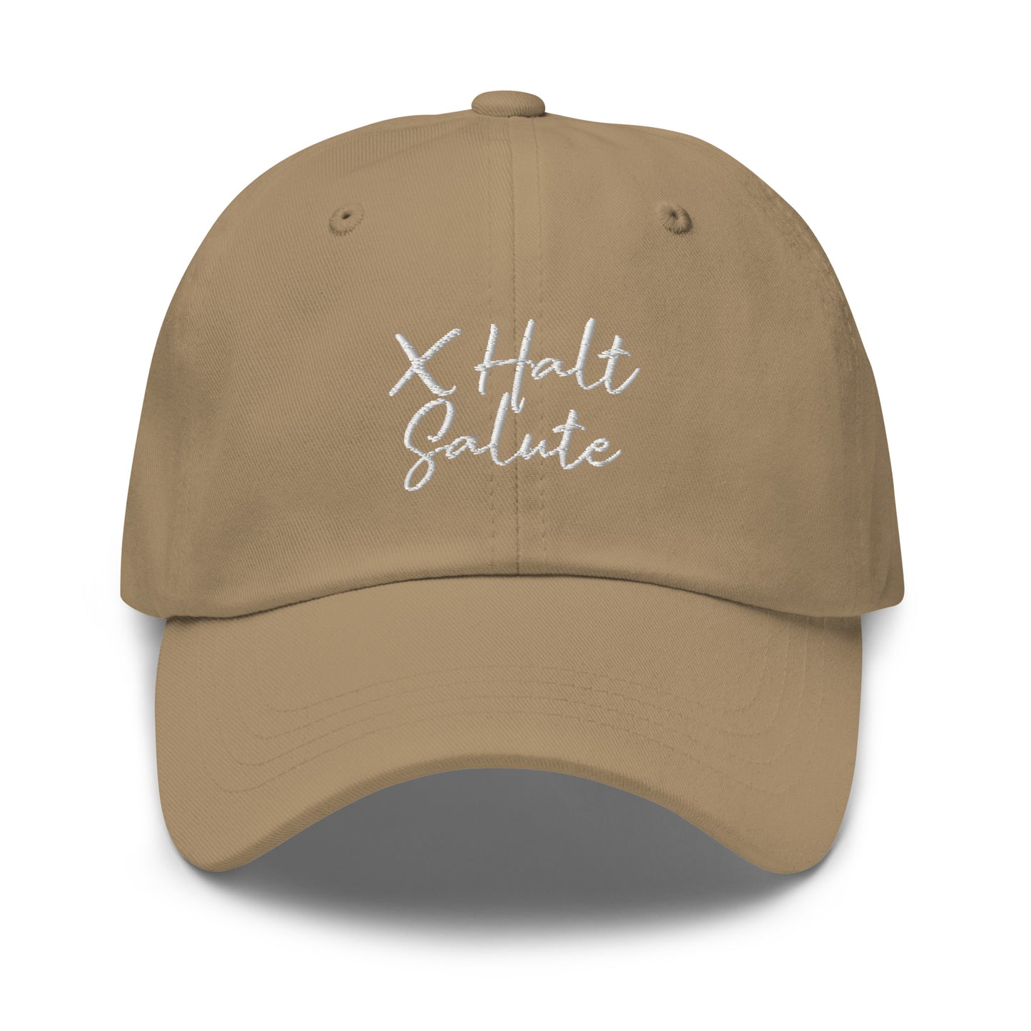 X Halt Salute Dad hat