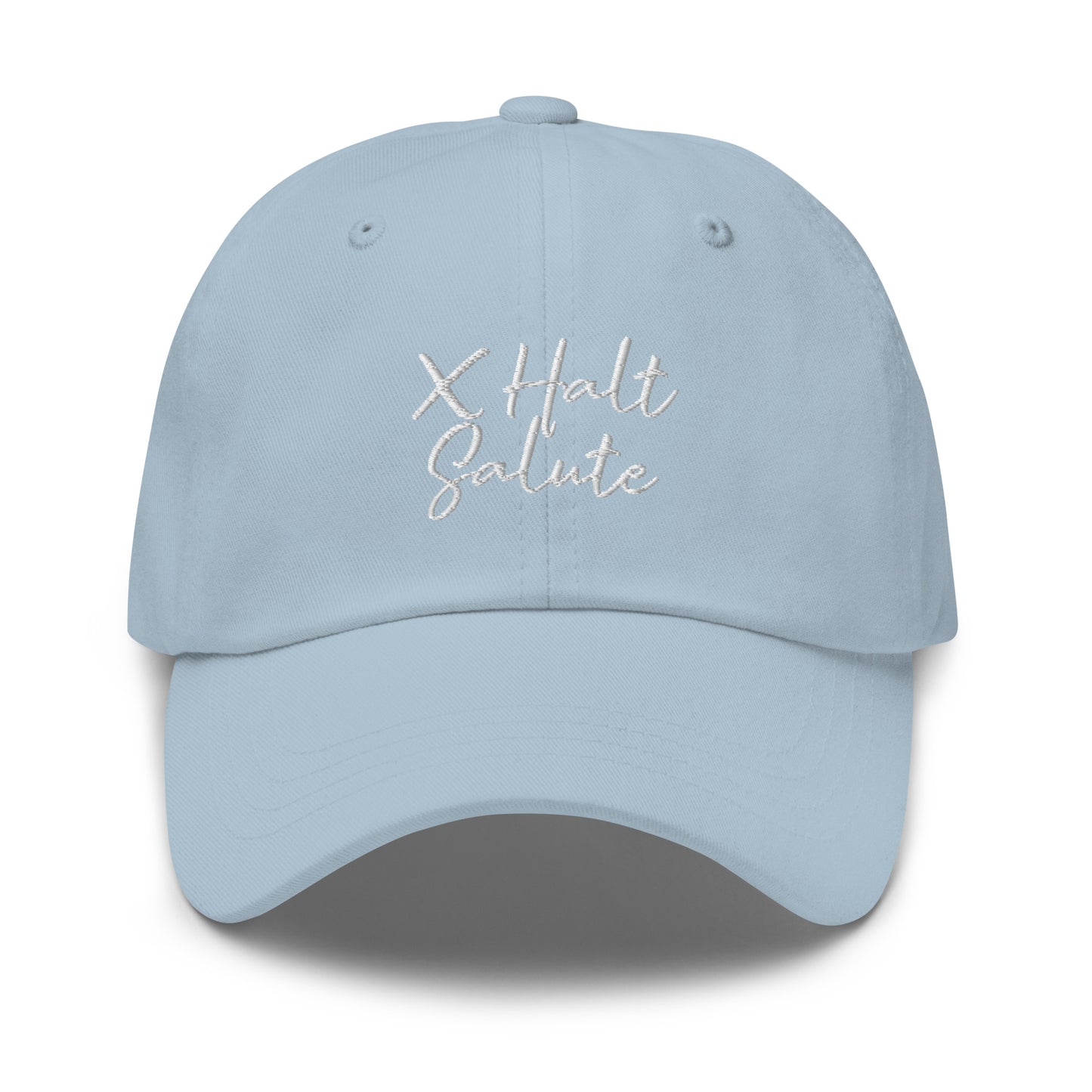 X Halt Salute Dad hat