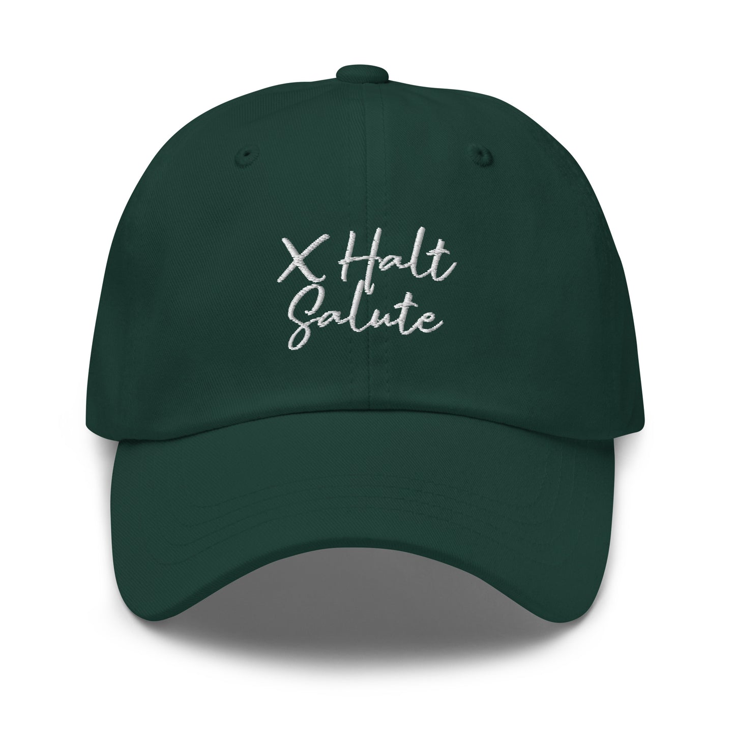 X Halt Salute Dad hat