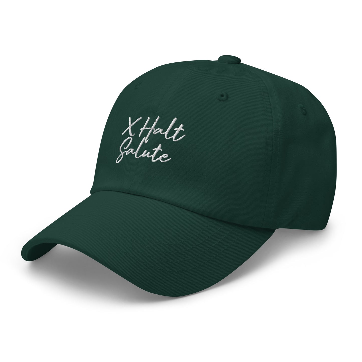 X Halt Salute Dad hat