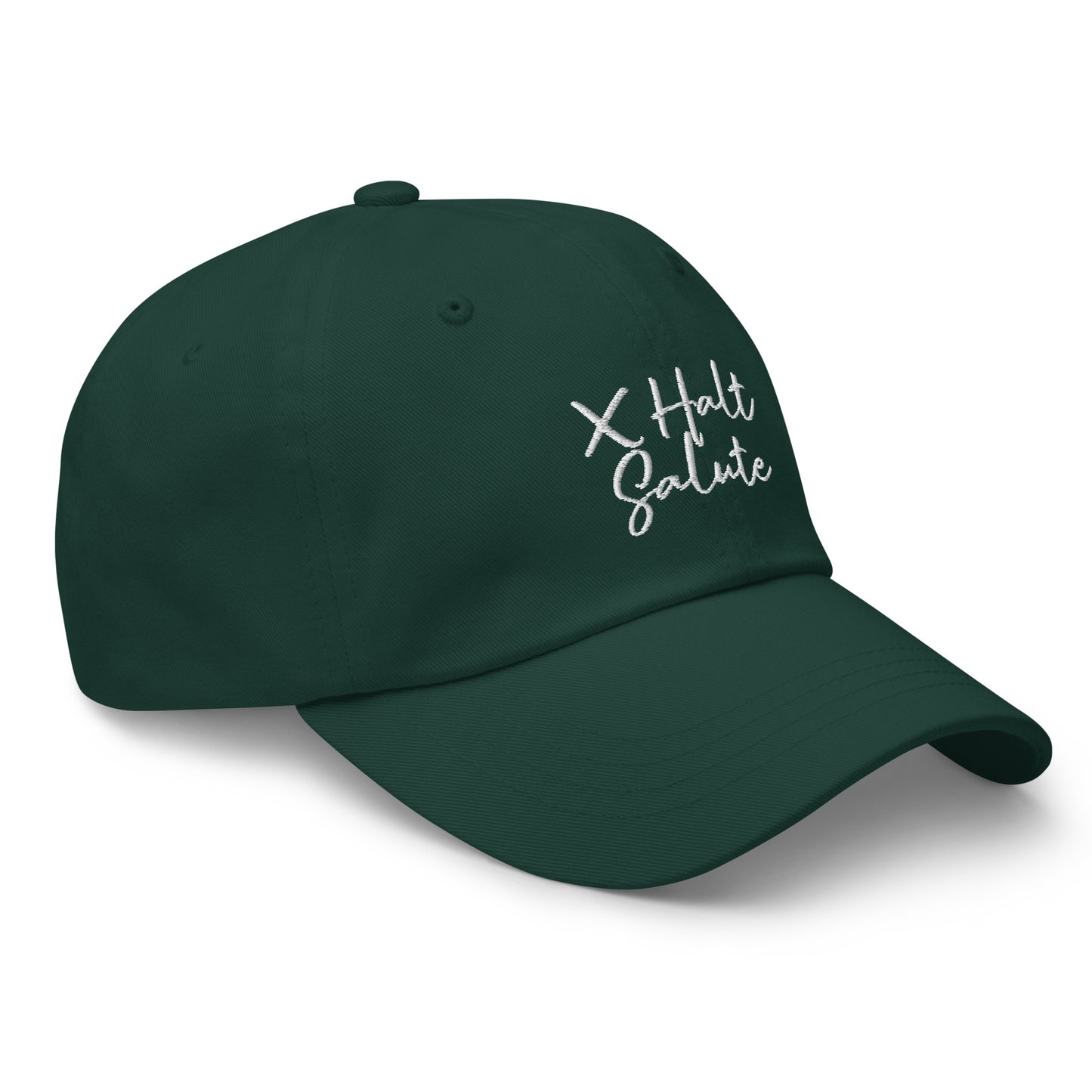 X Halt Salute Dad hat